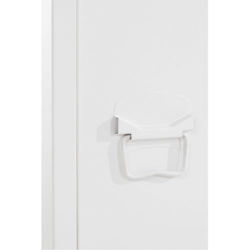 Salino-armoire à 1 Porte En Métal Blanc