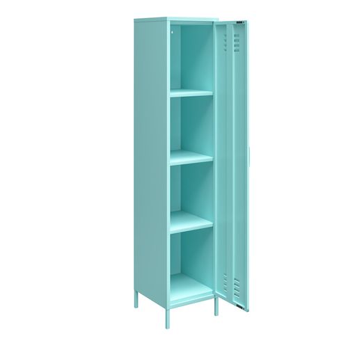 Cache - Armoire à 1 Porte En Métal Menthe