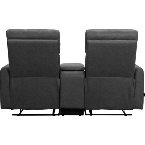 Dacoulas - Fauteuil De Relaxation Double En Tissu Anthracite