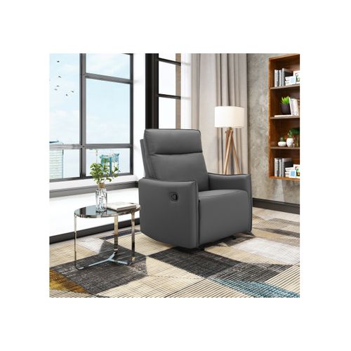 Lugo-fauteuil De Relaxation Avec Fonction Manuelle En Pu Gris