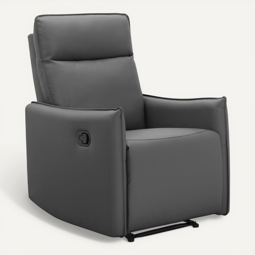 Lugo-fauteuil De Relaxation Avec Fonction Manuelle En Pu Gris