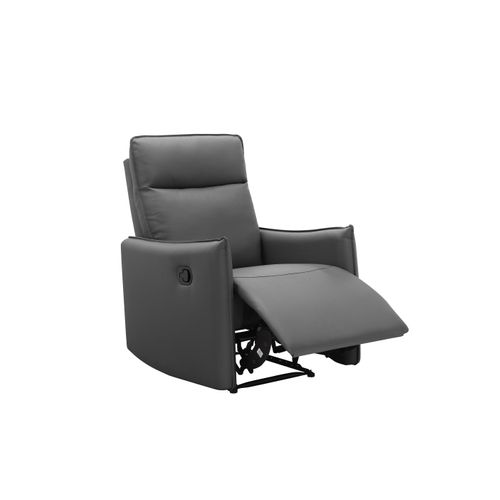 Lugo-fauteuil De Relaxation Avec Fonction Manuelle En Pu Gris