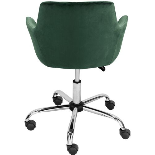 Perry-fauteuil De Bureau En Velours Vert D.