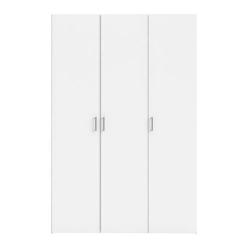 Armoire 3 portes ouvrantes SPACE L. 115,8 cm blanc