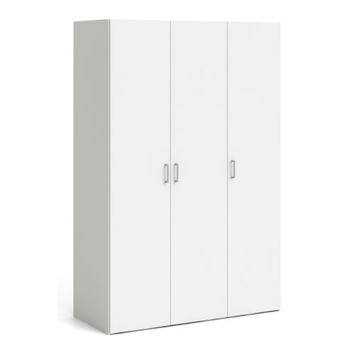 Armoire 3 portes ouvrantes SPACE L. 115,8 cm blanc