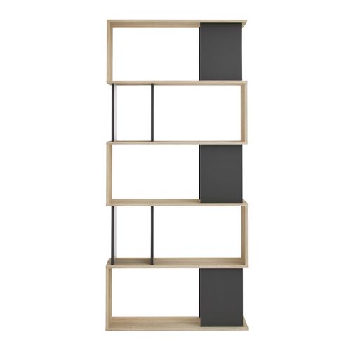 Bibliothèque L. 80 cm CLASS imitation chêne/noir