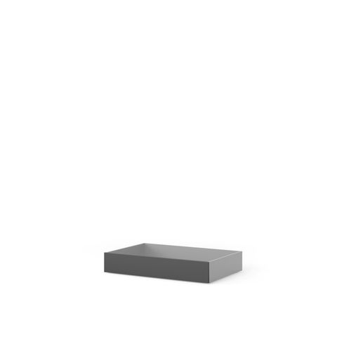 2 tiroirs de rangement pour noir mat BEST lit 160x200 cm vue de profil