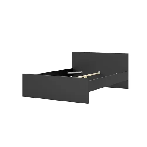 Lit 140x190 cm BEST LAK 2 noir mat