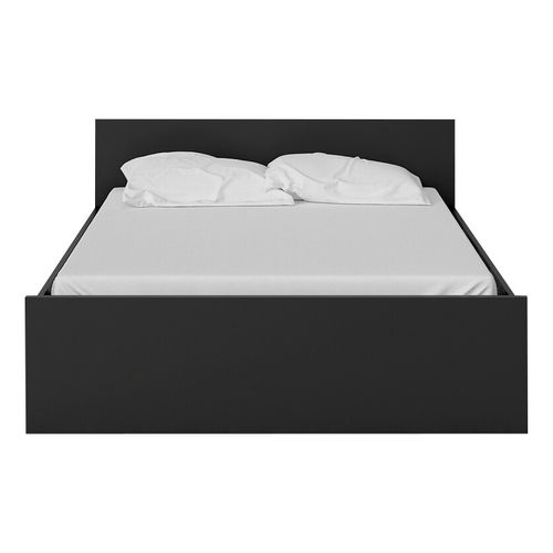Lit 160x200 cm BEST LAK 2 noir mat vue de face
