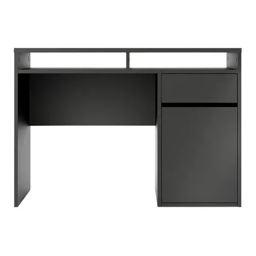 Bureau droit BEST LAK 2 Noir mat vue de face