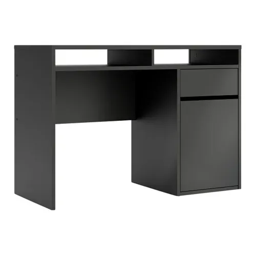 Bureau droit BEST LAK 2 Noir mat vue 3/4