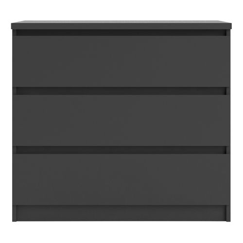 Commode 3 tiroirs BEST LAK 2 noir mat