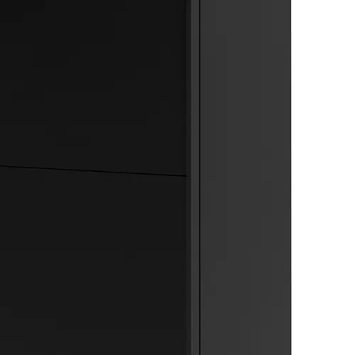 Armoire 2 portes coulissantes ELEGANCE XL L.180 cm noir mat vue détaillée