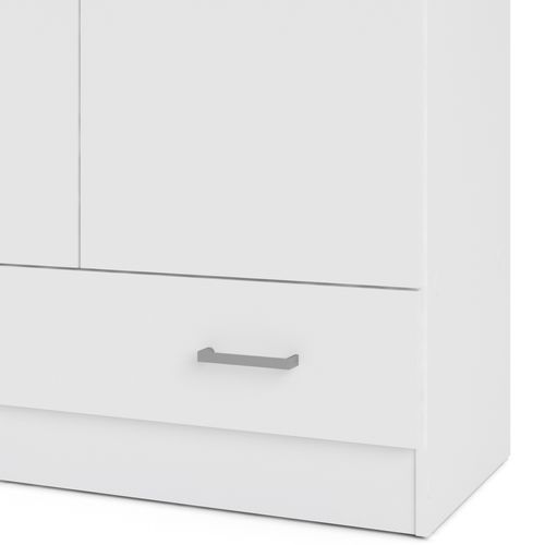 Armoire 2 portes L.80 cm SPACE blanc vue détaillée
