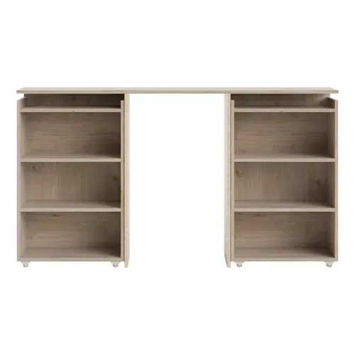 Tête de lit 140 cm avec BEST rangement imitation chêne HL