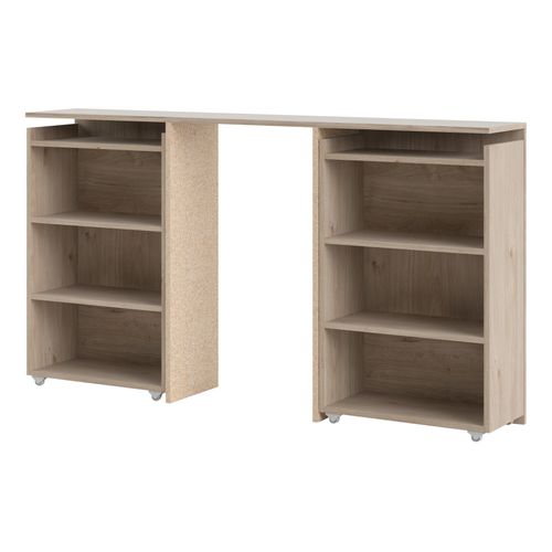 Tête de lit 140 cm avec BEST rangement imitation chêne HL