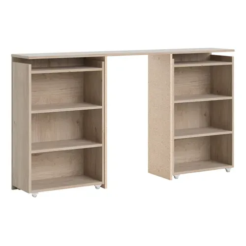 Tête de lit 140 cm avec BEST rangement imitation chêne HL