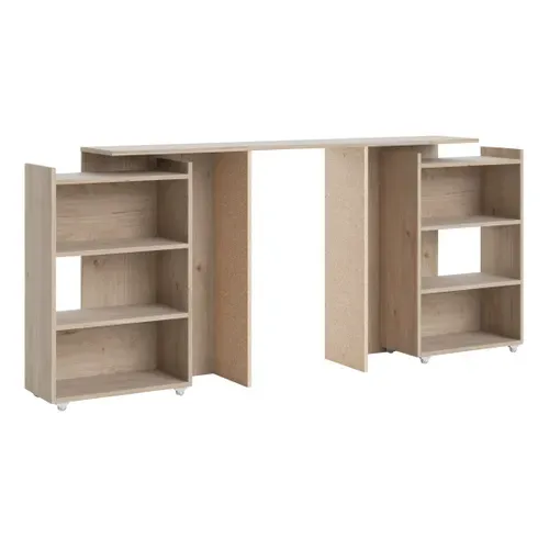 Tête de lit 140 cm avec BEST rangement imitation chêne HL