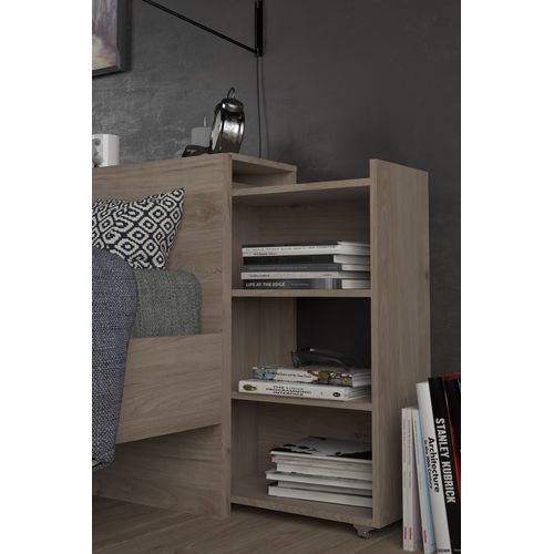 Tête de lit 160 cm avec BEST rangement imitation chêne HL