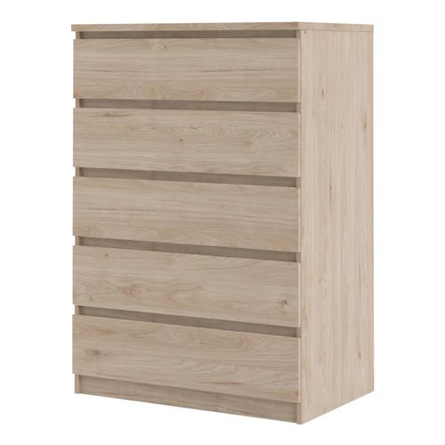 Commode 5 tiroirs BEST imitation chêne HL