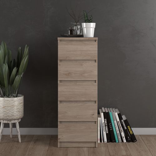 Chiffonnier 5 tiroirs BEST imitation chêne HL
