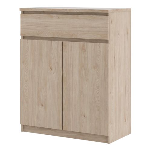 Rangement 2 portes 1 tiroir BEST imitation chêne HL