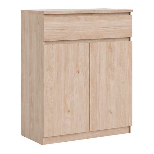Rangement 2 portes 1 tiroir BEST imitation chêne HL