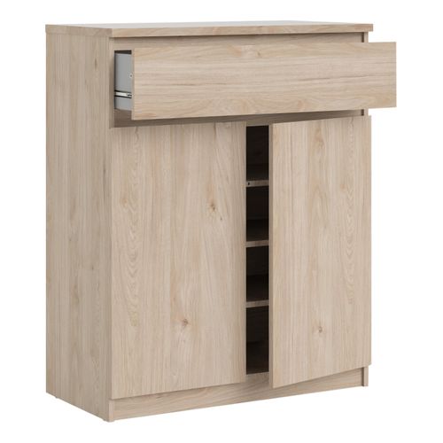 Rangement 2 portes 1 tiroir BEST imitation chêne HL