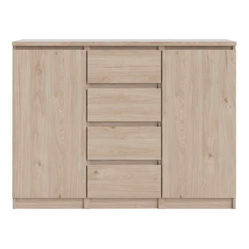Rangement 2 portes 4 tiroirs BEST imitation chêne HL