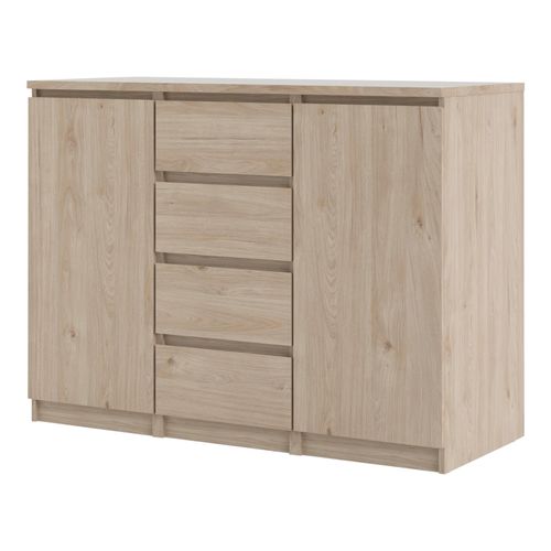 Rangement 2 portes 4 tiroirs BEST imitation chêne HL