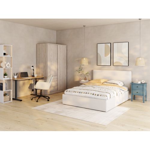 Armoire 3 portes 3 tiroirs L.177 cm BEST imitation chêne