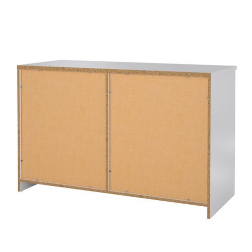 Rangement 3 tiroirs 1 porte BEST coulissante blanc laqué