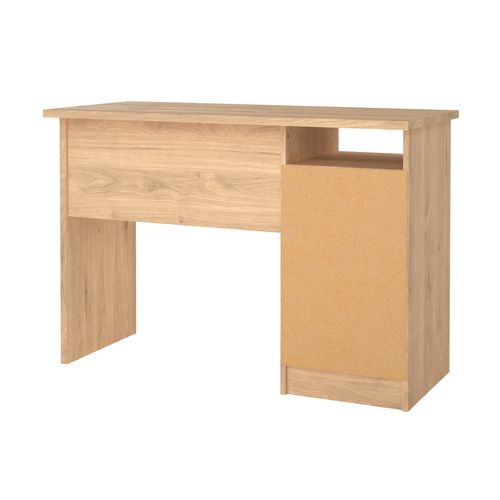 Bureau 3 tiroirs et 1 niche STUDY Imitation chêne clair