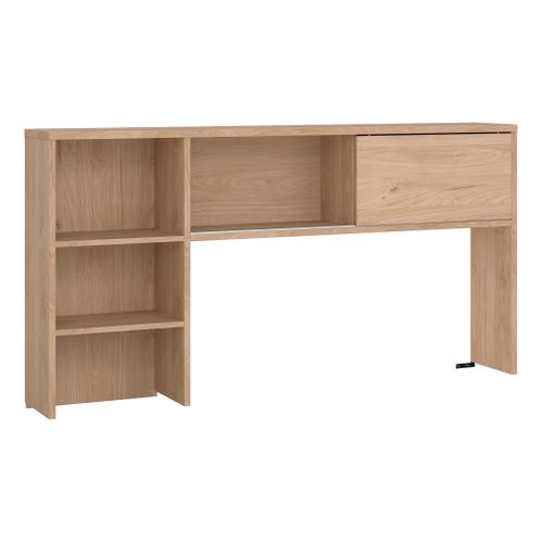Réhausse pour bureau BEST MINISTRE imitation chêne clair vue 3/4