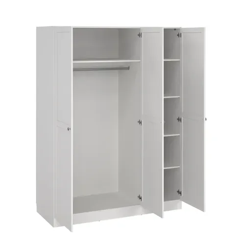 Armoire 3 portes L. 147 cm BILLUND blanc