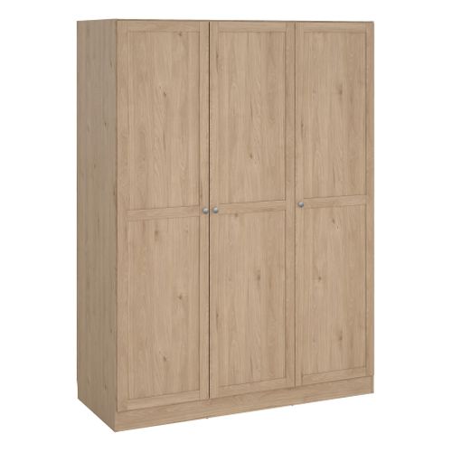 Armoire 3 portes L. 147 cm BILLUND imitation chêne