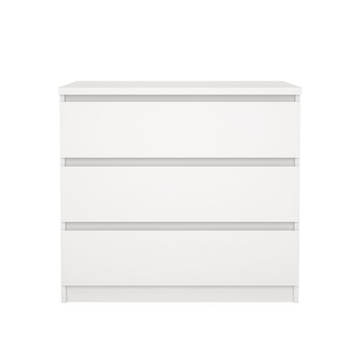Commode 3 tiroirs BEST blanc mat