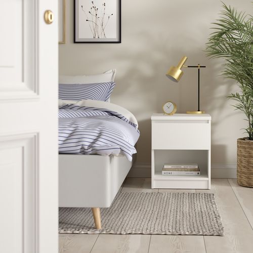 Chevet 1 tiroir BEST blanc mat