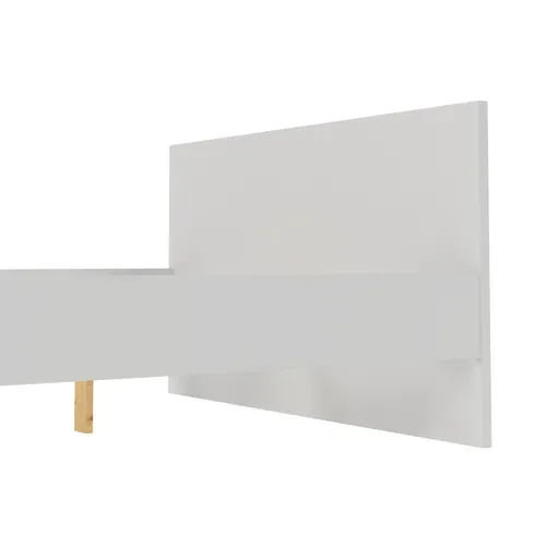 Lit 140x190 cm BEST blanc mat vue détaillée