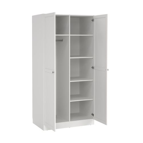 Armoire 2 portes L. 98,5 cm BILLUND blanc