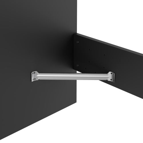 Lit 180x200 cm BEST LAK 2 noir mat vue accessoires