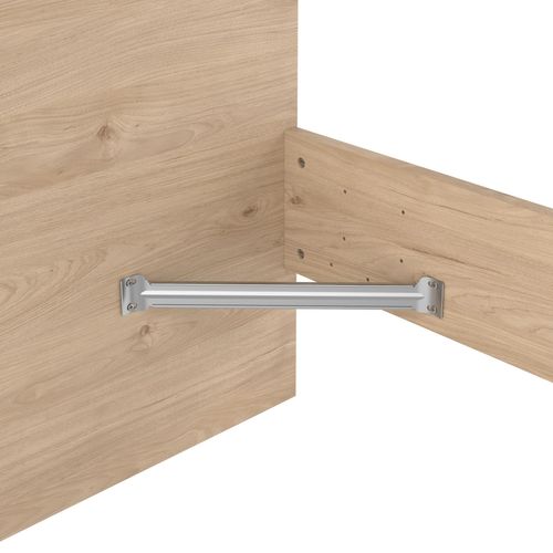 Lit 180x200 cm BEST imitation chêne HL vue accessoires
