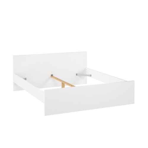 Lit 180x200 cm BEST LAK 2 blanc laqué vue 3/4