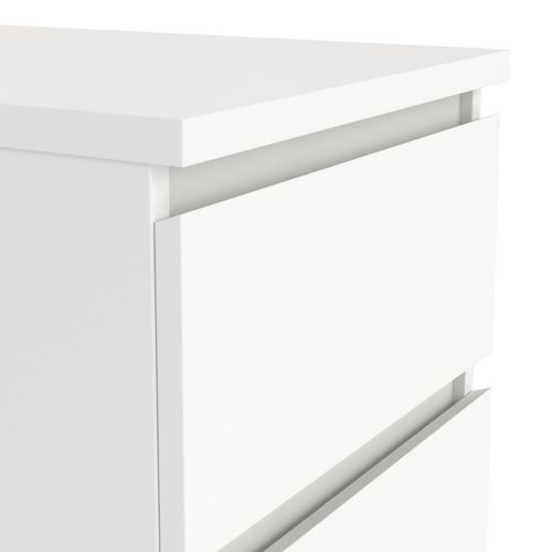 Chevet 2 tiroirs BEST Blanc Mat