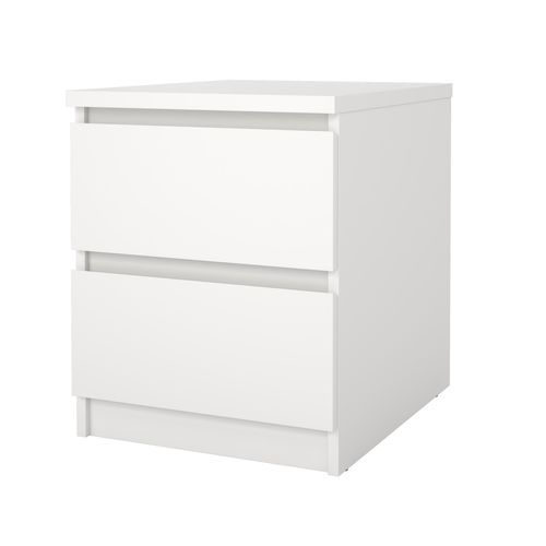 Chevet 2 tiroirs BEST Blanc Mat