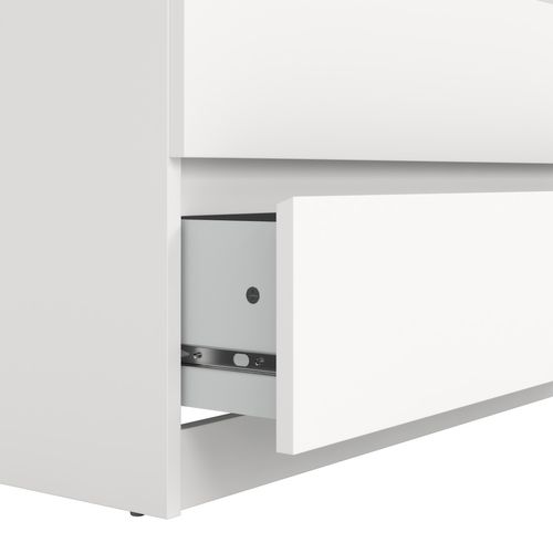 Commode 5 tiroirs BEST blanc mat