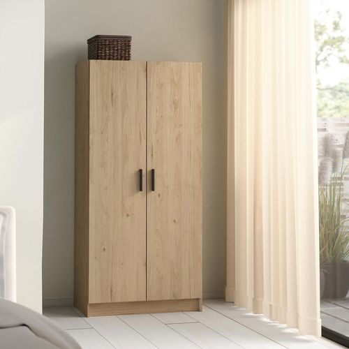 Lot Armoire Commode Chevet ESCAPE imitation chêne