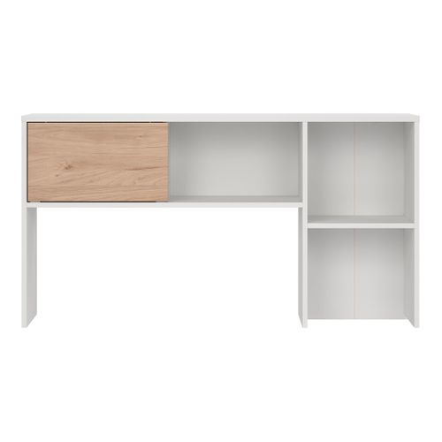 Réhausse pour bureau Class CLASS blanc et imitation chêne. vue de face
