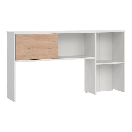 Réhausse pour bureau Class CLASS blanc et imitation chêne. vue 3/4