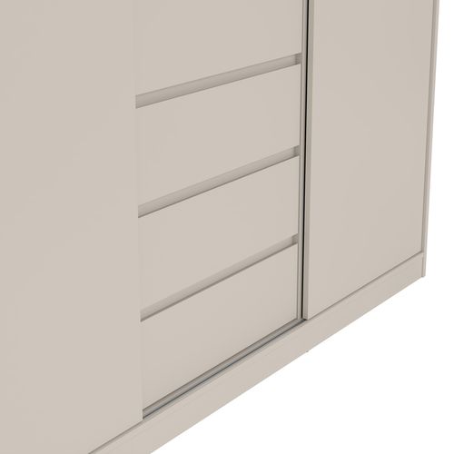 Armoire 3 portes 3 tiroirs L.177 cm BEST grège vue accessoires